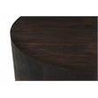 Flagstaff Round Cocktail Table in Modern Barista Brown Finish on Solid Wood