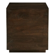 Flagstaff Square Side Table in Modern Barista Brown Finish on Solid Wood