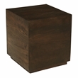 Flagstaff Square Side Table in Modern Barista Brown Finish on Solid Wood