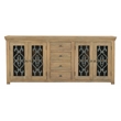 Hearst Sideboard 4-Drawer 4-Door in Traditional Natural Finish on Solid Wood