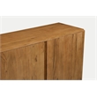 Percy 4-Door Sideboard in Modern Acacia Tan Finish on Acacia Solid Wood