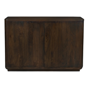Bernard 2-Door Sideboard in Modern Barista Brown Finish on Acacia Solid Wood