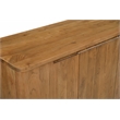 Bernard 4-Door Sideboard in Modern Acacia Tan Finish on Acacia Solid Wood