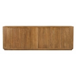 Bernard 6-Door Sideboard in Modern Acacia Tan Finish on Acacia Solid Wood