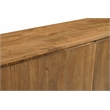 Bernard 6-Door Sideboard in Modern Acacia Tan Finish on Acacia Solid Wood
