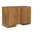 Percy 2-Door Sideboard in Modern Acacia Tan Finish on Acacia Solid Wood