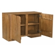 Percy 2-Door Sideboard in Modern Acacia Tan Finish on Acacia Solid Wood