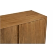 Percy 2-Door Sideboard in Modern Acacia Tan Finish on Acacia Solid Wood