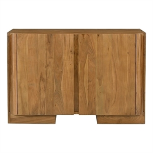 Percy 2-Door Sideboard in Modern Acacia Tan Finish on Acacia Solid Wood