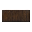 Bernard 4-Door Sideboard in Modern Barista Brown Finish on Acacia Solid Wood