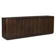 Bernard 6-Door Sideboard in Modern Barista Brown Finish on Acacia Solid Wood