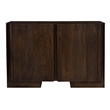 Percy 2-Door Sideboard in Modern Barista Brown Finish on Acacia Solid Wood