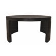 Molly Cocktail Table 2-Piece Set in a Modern Natural Black on Solid Wood