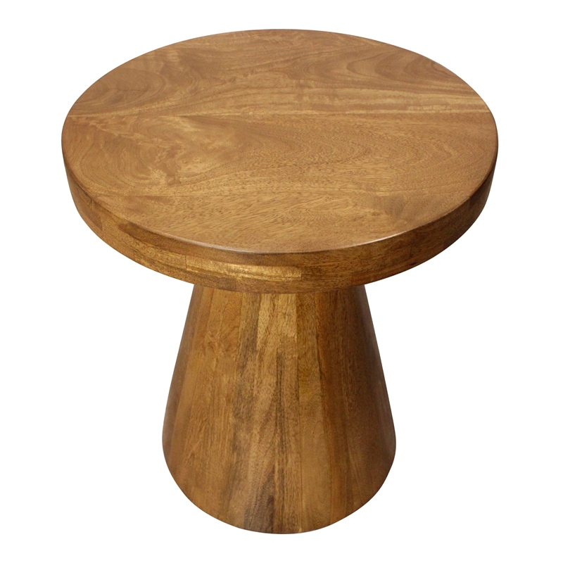 Tyson Nesting End Table 2-Piece Set in Modern Royal Walnut Finish on Solid Wood