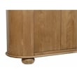 Astrid 6-Door Sideboard in a Mid-Century Natural Finish on Oak Solid Wood