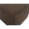 Landon Side Table in Contemporary Stamped Brass Cladding on Solid Wood