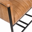 Wilbur Dining Chair in Mid-Century Caramel Finish on Genuine Leather