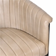 Wilbur Dining Chair in Mid-Century Stone Finish on Genuine Leather
