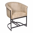 Wilbur Dining Chair in Mid-Century Stone Finish on Genuine Leather