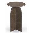 Arden Side Table in Modern Natural Brown Italian Marble