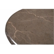 Arden Side Table in Modern Natural Brown Italian Marble