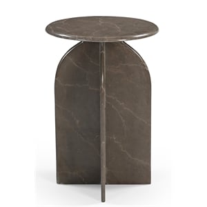 Arden Side Table in Modern Natural Brown Italian Marble