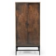 Balthazar Cabinet with Contemporary Multi-colored Dark Copper Tone Iron Doors