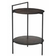 Benji Iron Side Table in Contemporary Dark Copper Patina