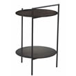 Benji Iron Side Table in Contemporary Dark Copper Patina