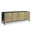 Balthazar 4-Door Sideboard in Modern Light Gold Finish on Iron