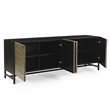 Balthazar 4-Door Sideboard in Modern Light Gold Finish on Iron