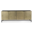 Balthazar 4-Door Sideboard in Modern Light Gold Finish on Iron