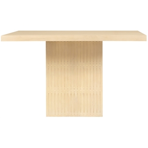 Sampson 48&quot Dining Table in Contemporary Aged Natural Finish on Solid Wood