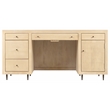 Sampson Desk with Drawers  in Contemporary Aged Natural Finish on Solid Wood