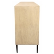 Ren 6-Drawer Dresser in Contemporary Aged Natural Finish on Solid Wood