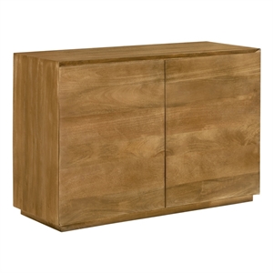 Flagstaff 2-Door Sideboard in a Modern Spice Tan Finish on Solid Wood
