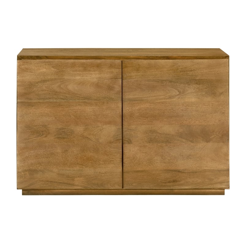 Flagstaff 2-Door Sideboard in a Modern Spice Tan Finish on Solid Wood