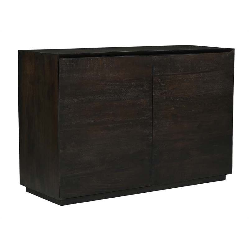 Flagstaff 2-Door Sideboard in a Modern Barista Brown Finish on Solid Wood