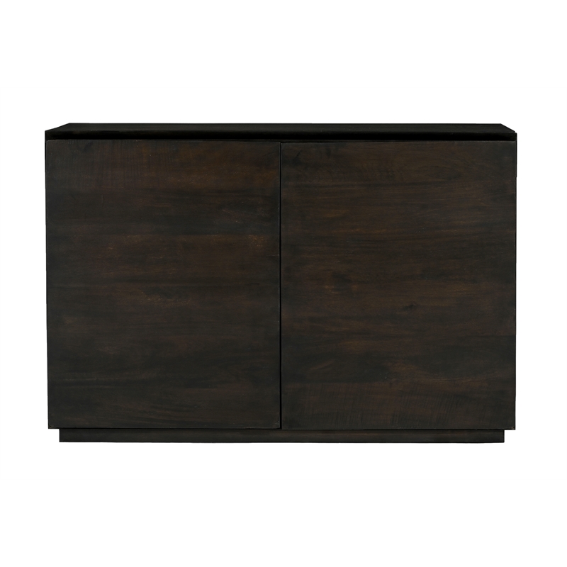Flagstaff 2-Door Sideboard in a Modern Barista Brown Finish on Solid Wood