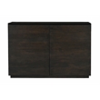 Flagstaff 2-Door Sideboard in a Modern Barista Brown Finish on Solid Wood