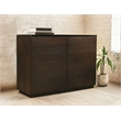 Flagstaff 2-Door Sideboard in a Modern Barista Brown Finish on Solid Wood