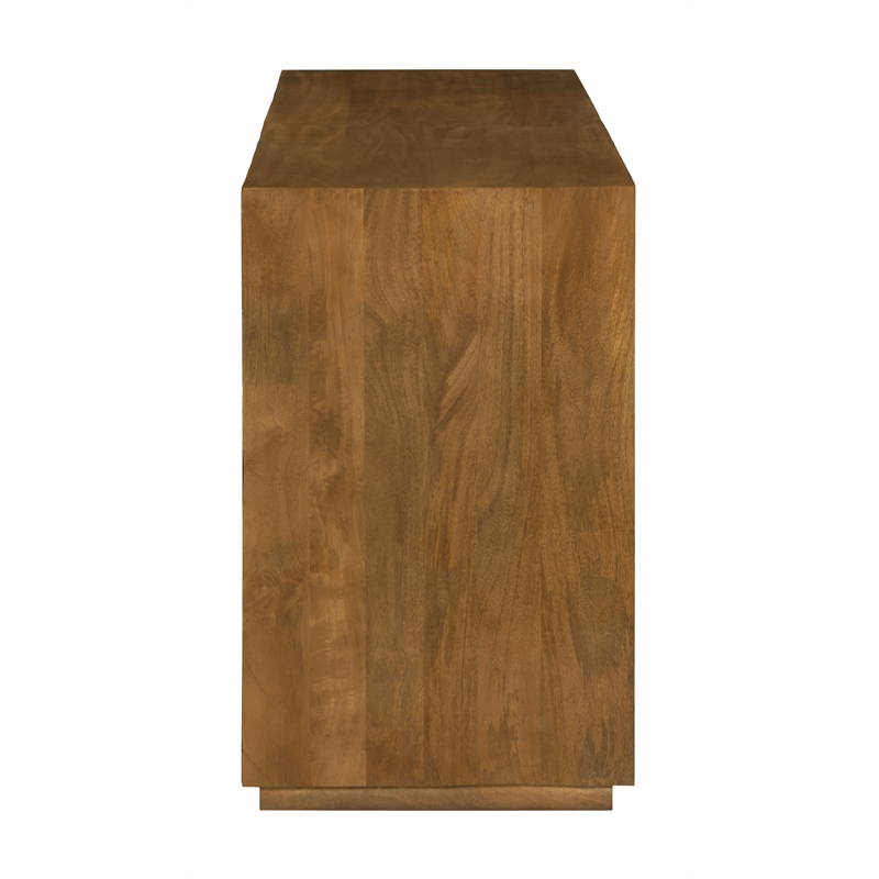 Flagstaff 6-Drawer Dresser in a Modern Spice Tan Finish on Solid Wood