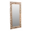 Margo Mirror in Natural Finished Traditional Handcarved Solid Wood