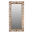 Margo Mirror in Natural Finished Traditional Handcarved Solid Wood