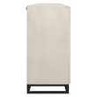 Juno 4-Door Sideboard in Distressed White with Traditional Carving on Solid Wood