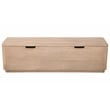 Argyle Storage Bench/Cocktail Table in Modern Light Ash Ivory Finish on Reclaimed Solid Wood