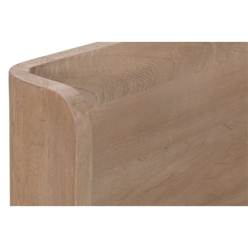 Argyle Queen Bed in Modern Light Ash Finish on Reclaimed Solid Wood