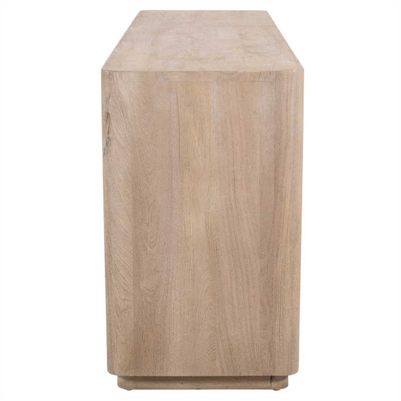 Argyle 6-Drawer Dresser in Modern Light Ash Ivory Finish on Reclaimed Solid Wood