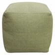 Remi Pouf in Handwoven Contemporary Sage Green Wool