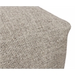 Remi Pouf in Handwoven Contemporary Silver Wool
